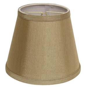 Tan No Slub Innsbruck Empire Lamp shade 10"W Bottom
