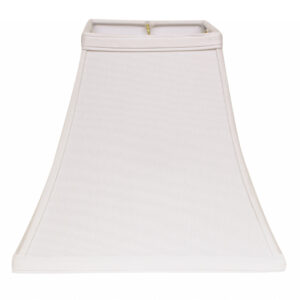 12" White Squre Bell No Slub Lampshade