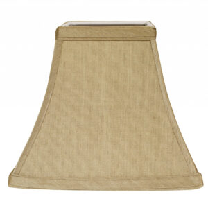 14" Pale Brown Square Bell No Slub Lampshade