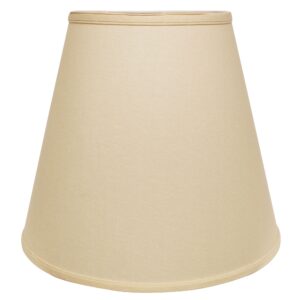 16" Parchment Biege Deep Empire Linen Lampshade