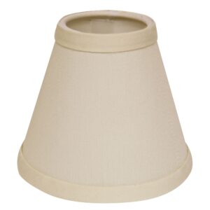 Ivory No Slub Innsbruck Empire Lamp shade 4"W Bottom