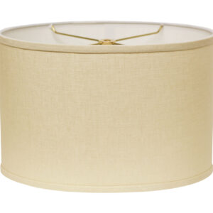 18" Parchment Biege Throwback Oval Linen Lampshade