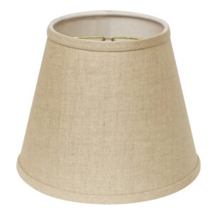 10" Dark Wheat Hardback Empire Linen Lampshade