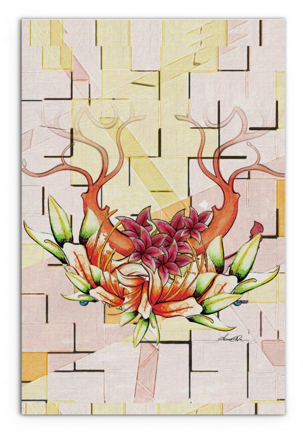 Buddha's Garden Matte Canvas Wrapped Canvas Print Wall Art