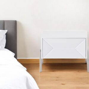 19" Wood One Drawer Nightstand