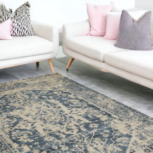 8' X 11' Ivory Oriental Area Rug