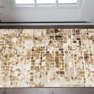 3' X 5' Natural Abstract Area Rug