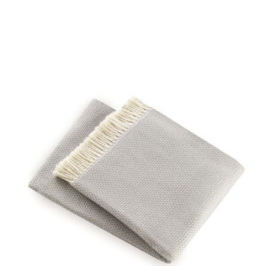 Soft Light Gray Links Pattern Throw Blanket