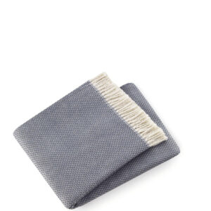 Soft Slate Gray Links Pattern Throw Blanket