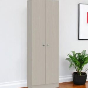 71" Light Gray Wood Pantry Or Storage Closet