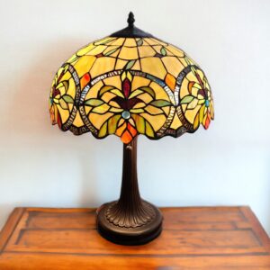 23" Dark Brown Metal Two Light Candlestick Table Lamp With White Shade