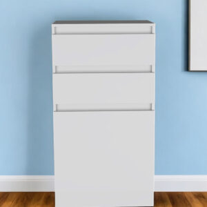 23" White Two Drawer Standard Chest