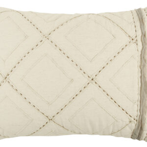 Ivory Geometric King Quilt