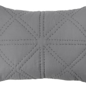 Gray Geometric King Quilt