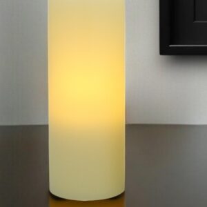 8" Ivory Flameless Pillar Candle