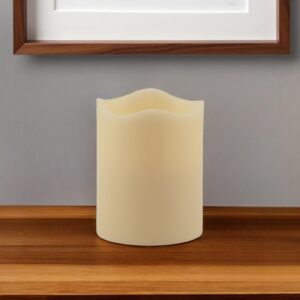 5" Ivory Flameless Pillar Candle