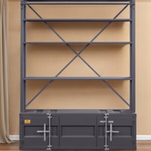 Gunmetal Three Tier Bookcase