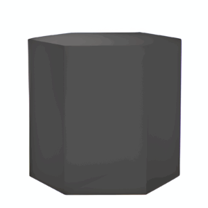 9" Gray Wood End Table
