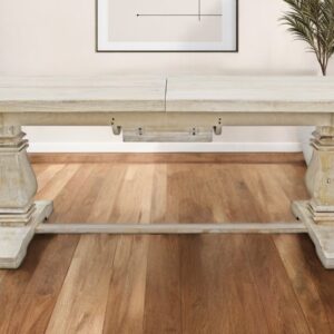90" Light Brown Rectangular Solid Wood Butterfly Leaf Dining Table