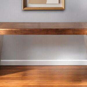 60" Copper Aluminum Sled Console Table