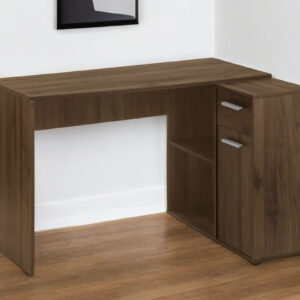 46" Brown Wood L Shape Computer Desk