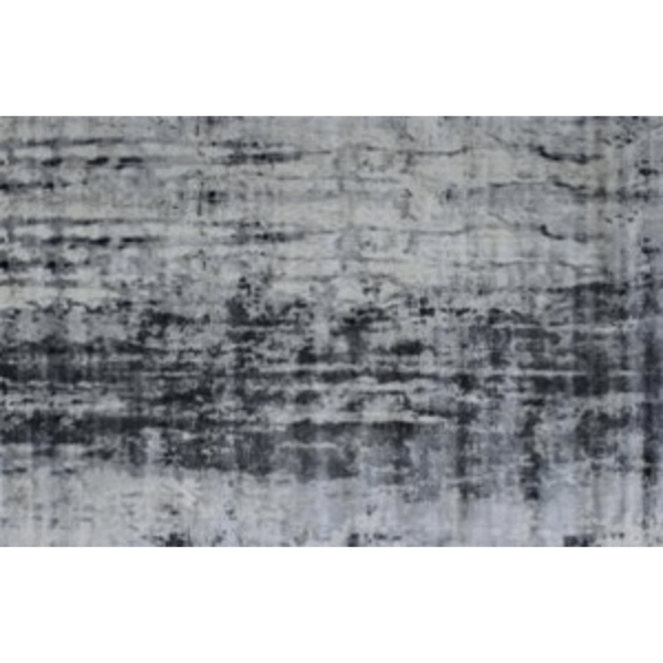 8' X 11' White And Blue Abstract Hand Loomed Area Rug
