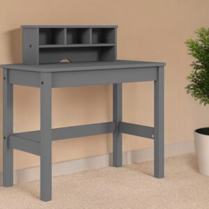 35" Gray Writing Desk