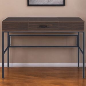 42" Brown and Black Writing Desk