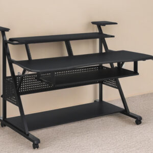 67" Black Music Desk