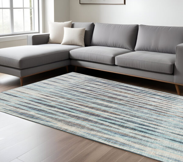 9' X 12' Blue Ombre Tufted Handmade Area Rug