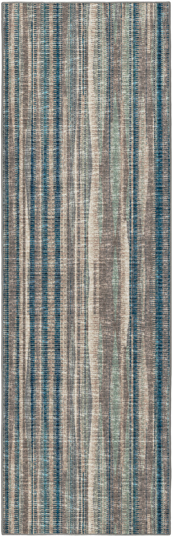 3' X 10' Brown Ombre Tufted Runner Rug - Image 2