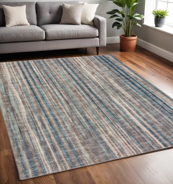 5' X 8' Brown Ombre Tufted Handmade Area Rug