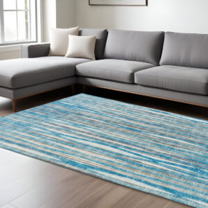 9' X 12' Blue Ombre Tufted Handmade Area Rug
