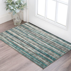 2' X 3' Blue Ombre Tufted Handmade Area Rug