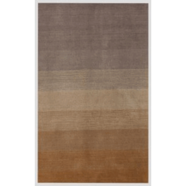 9' X 12' Gold And Rust Hand Loomed Area Rug