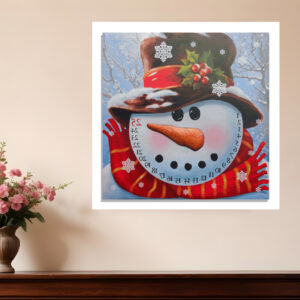 Count Down to Christmas - Snowman Canvas Wrapped Canvas Print Wall Art