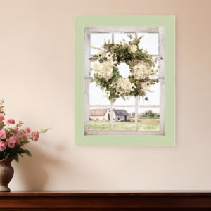 Pleasant View Light Green Framed Print Wall Art