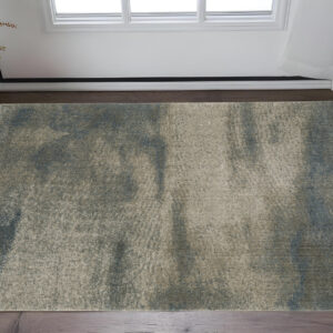 3' X 5' Gray Abstract Power Loom Area Rug