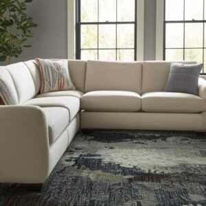 9' X 12' Navy Blue Abstract Power Loom Area Rug