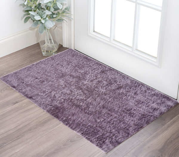 2' X 3' Purple Shag Tufted Handmade Area Rug