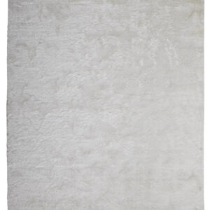 2' X 3' White Shag Tufted Handmade Area Rug