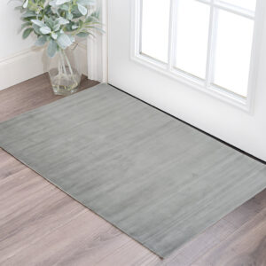 2' X 3' Gray Hand Woven Area Rug