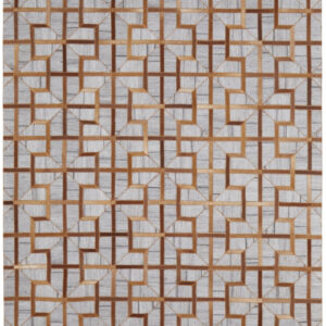 2' X 3' Tan Brown And Gray Geometric Hand Woven Area Rug