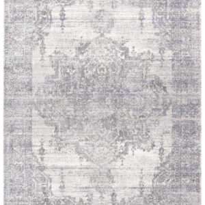 2' X 3' Gray Ivory And Taupe Abstract Distressed Area Rug With Fringe