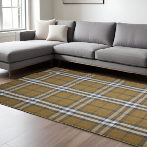 8' X 10' Blue and White Abstract Hand Woven Area Rug