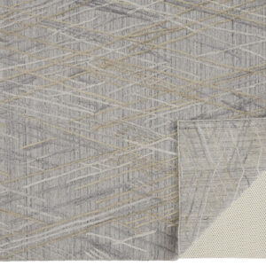 4' X 6' Gray And Ivory Abstract Hand Woven Area Rug