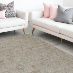 9' X 12' Gray And Taupe Abstract Hand Woven Area Rug