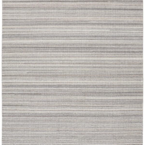 8' X 10' Gray And Taupe Wool Hand Woven Stain Resistant Area Rug