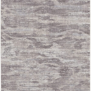 2' X 3' Tan Taupe And Gray Abstract Power Loom Distressed Stain Resistant Area Rug