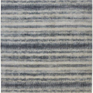 5' X 8' Ivory And Blue Abstract Hand Woven Area Rug